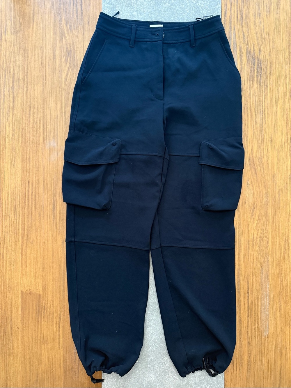 Wilfred Black Cargo Jogger Pants with Utility Pockets